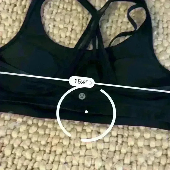Lululemon women’s black‎ sports bra - Picture 4 of 6